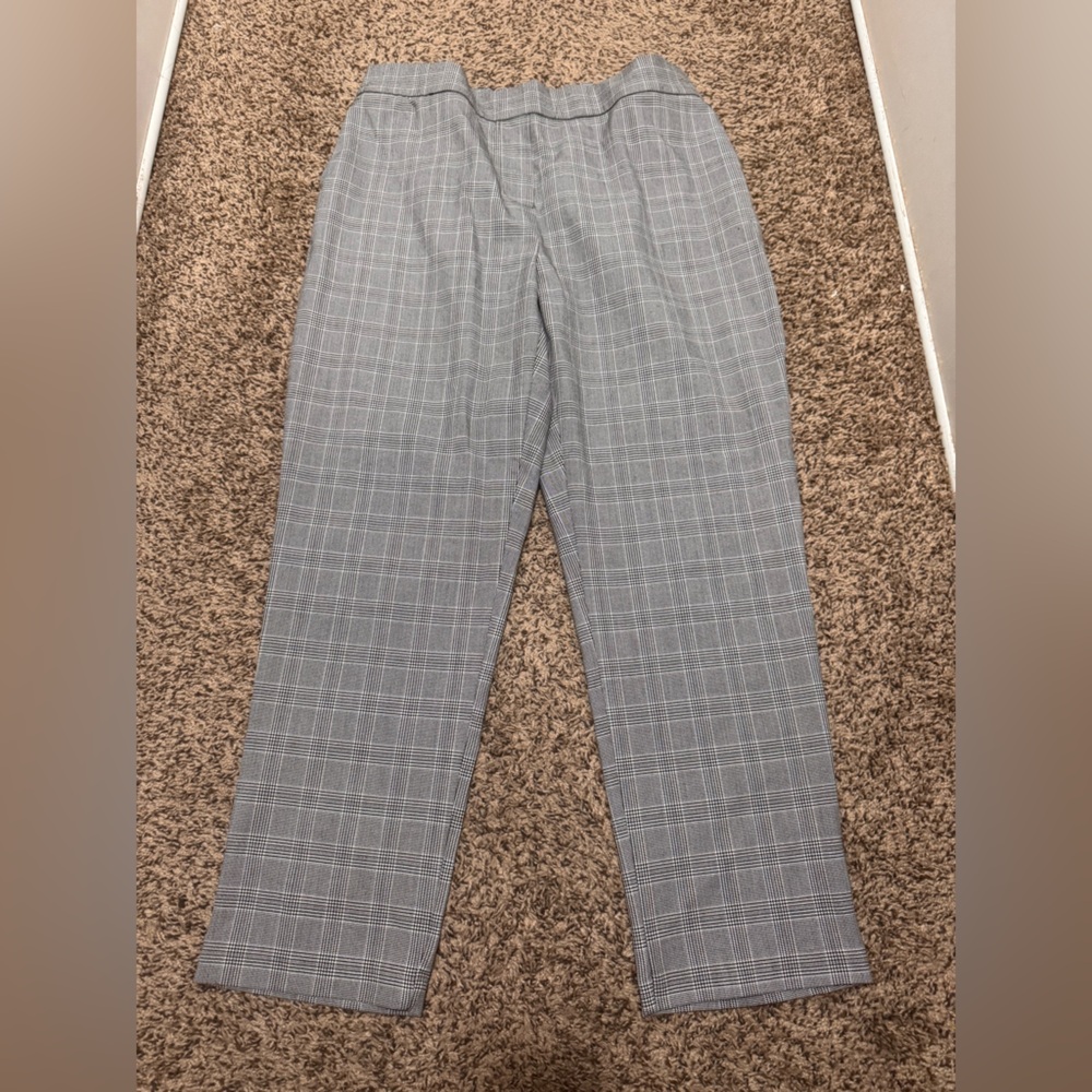 Rachel Zoe Size 10 Plaid Trousers